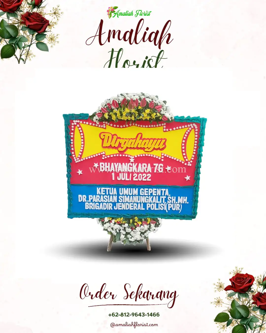 Papan Bunga HUT Ulang Tahun Dekai